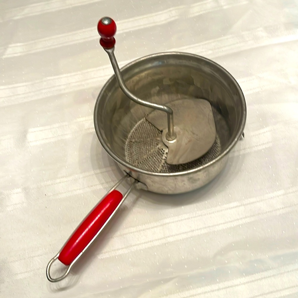 Vintage Foley Food Mill, aluminum kitchen tool